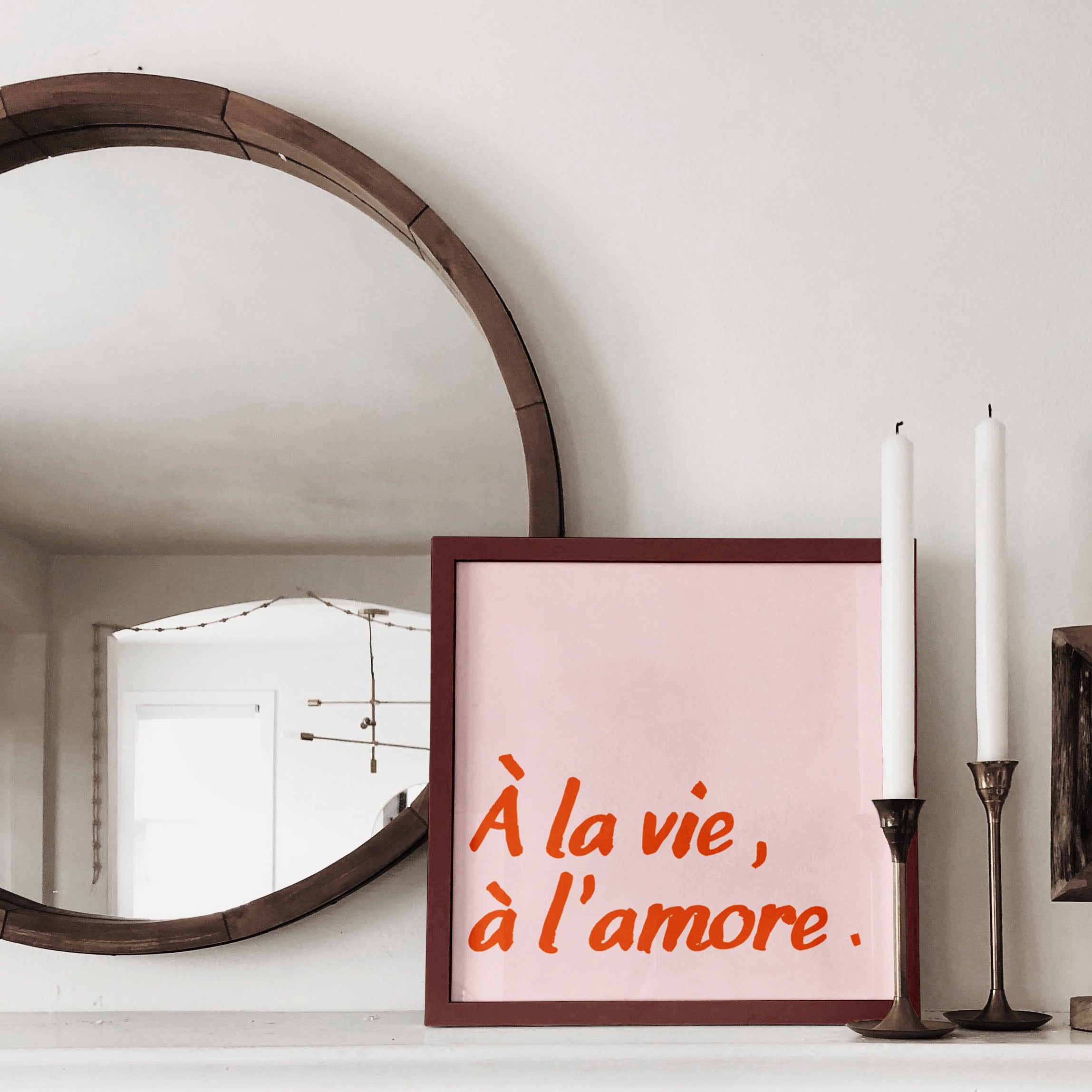 Affiche "A la vie, à l'amore" - BACI ARTE