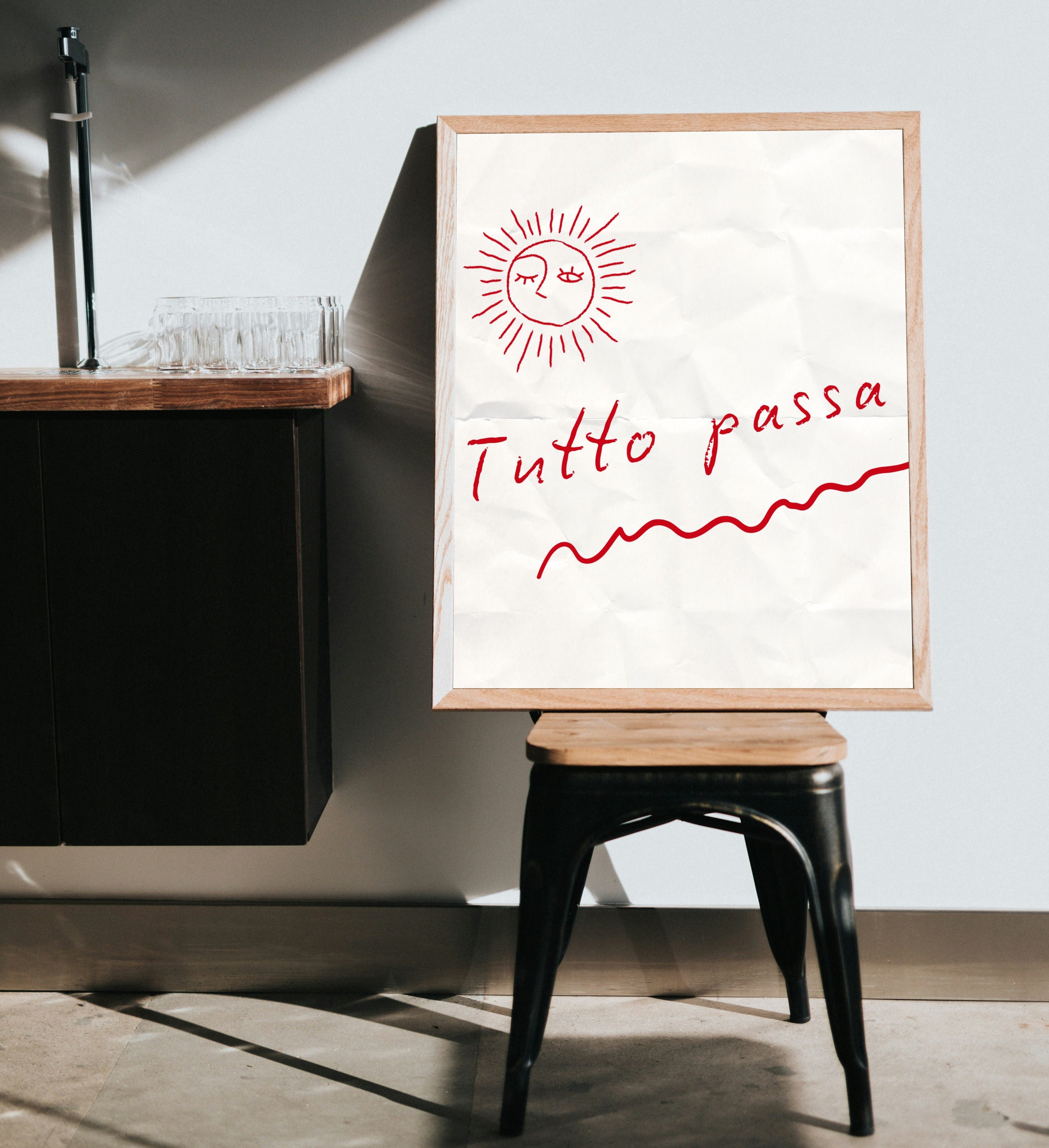 Affiche "Tutto passa" - BACI ARTE