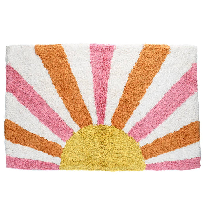 Tufted cotton bath mat - Sunset