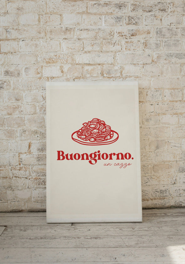 Affiche "buongiorno" - BACI ARTE