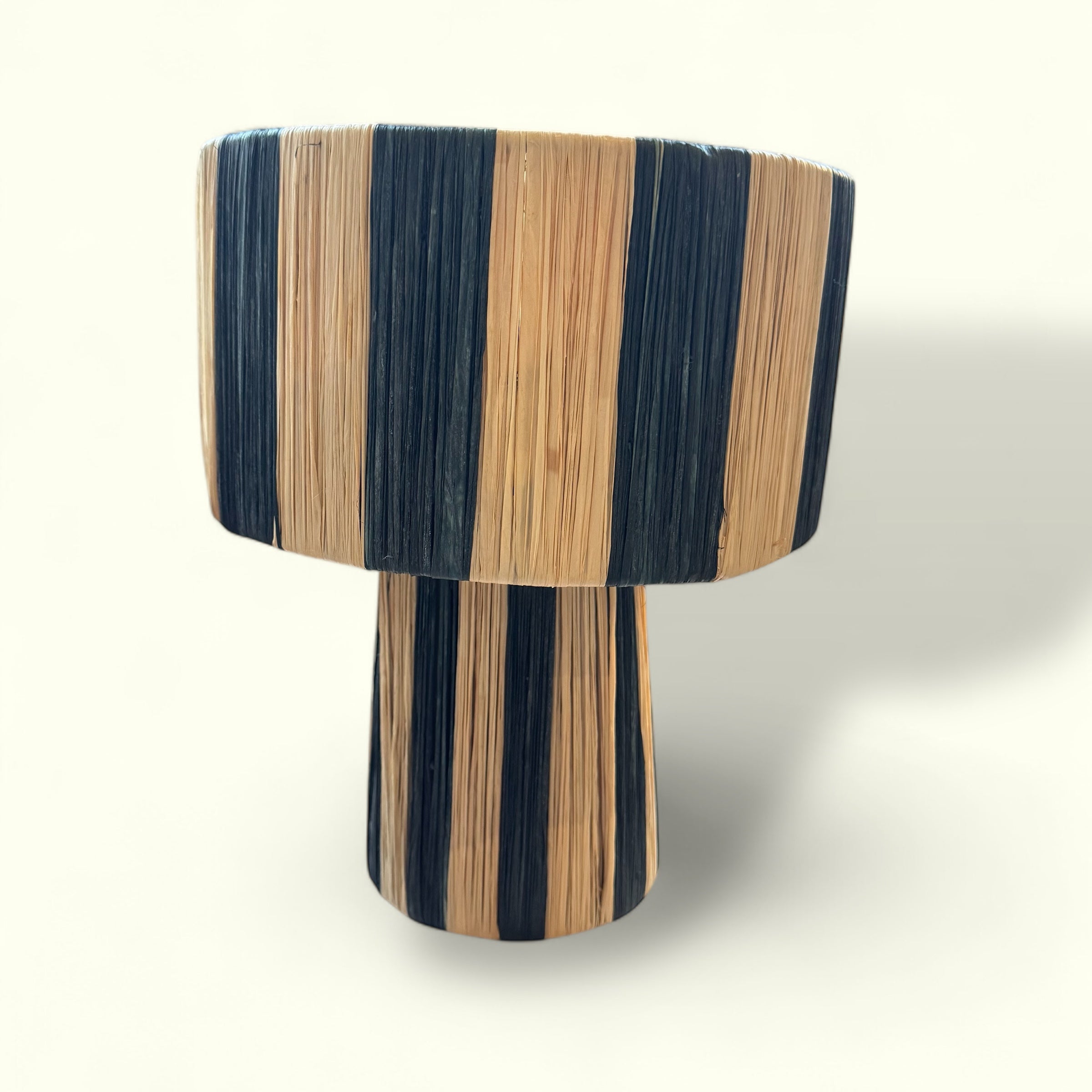 Lampe Raphia - Noir