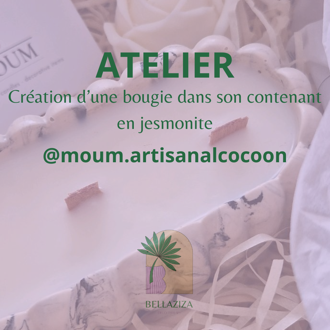 Atelier Jesmonite (BOUGIE ET CONTENANT + VIDE POCHE) - 70€