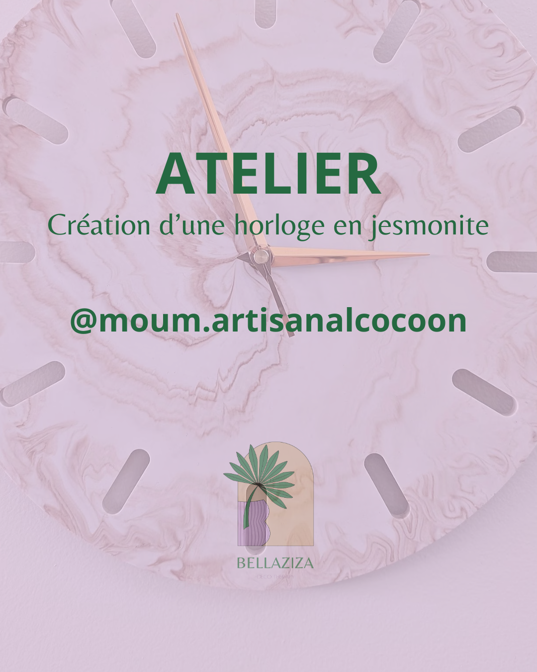 Atelier Jesmonite - 75€ (SPECIAL HORLOGE)