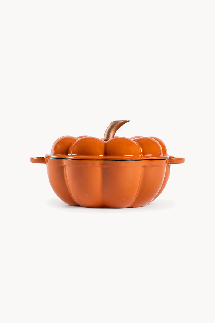 PRE-ORDER - Gietijzeren braadpan in pompoenvorm 1,5 l