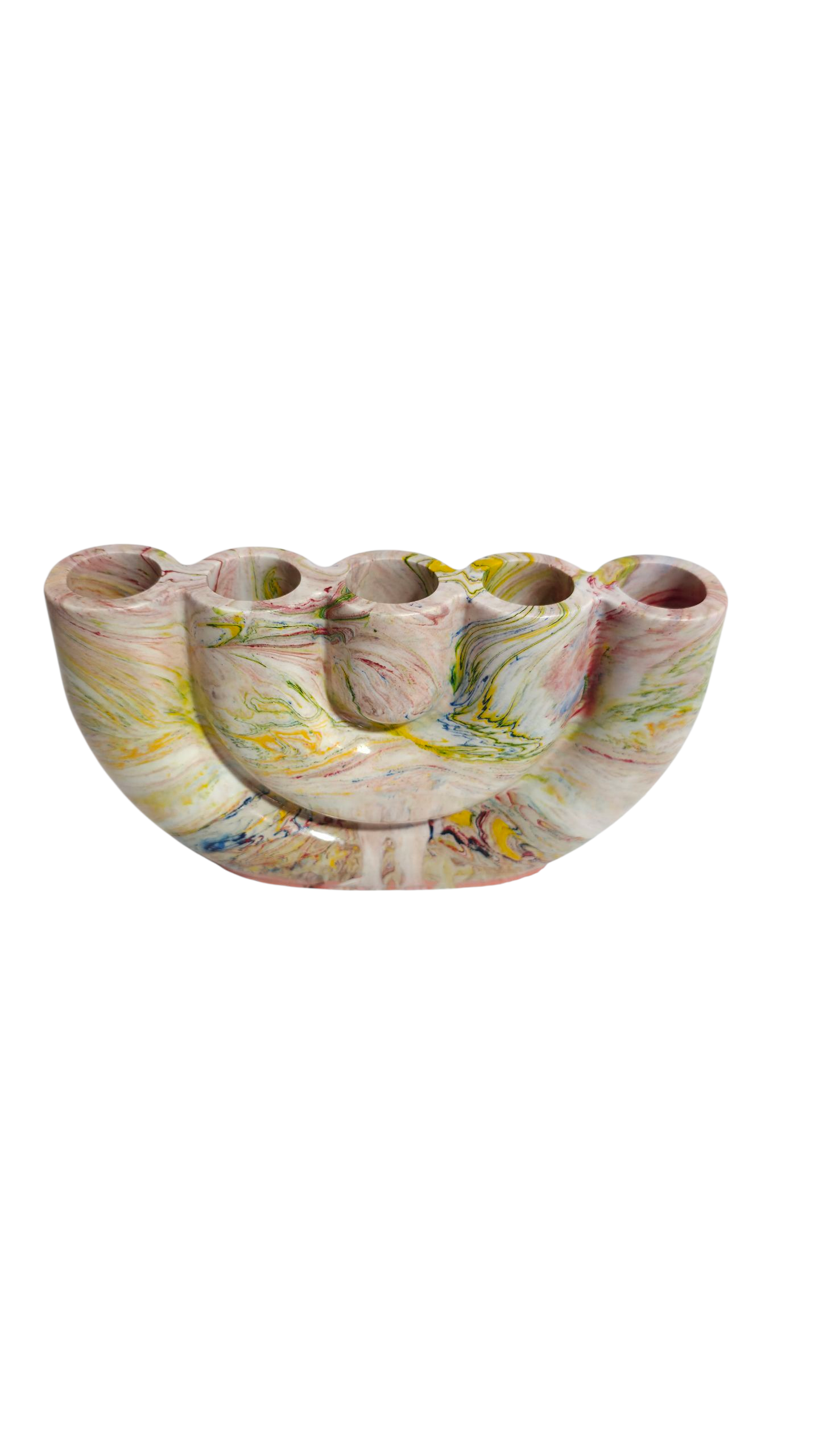 Bougeoir multichandelles marbré – Édition Art Color par Moum