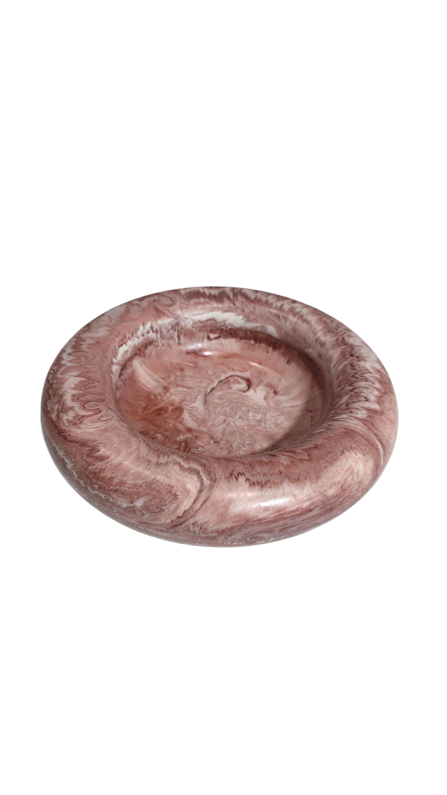 Coupelle galet marbrée – Terre de rose