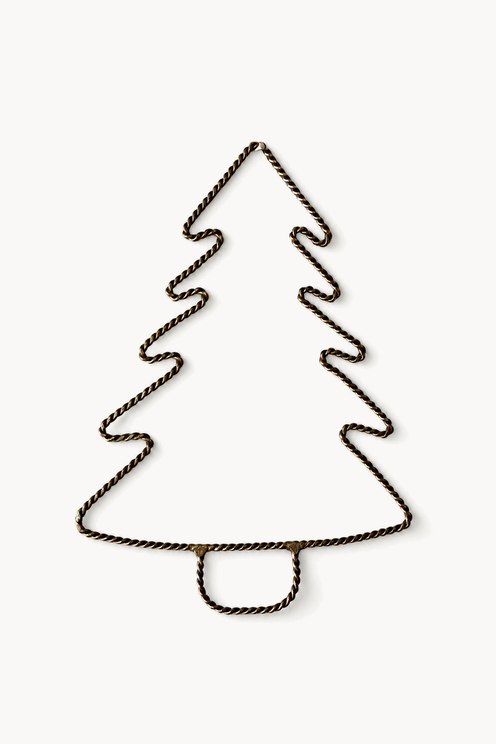 Twisted brass fir tree