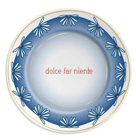 Assiette - DOLCE FAR NIENTE (21CM)