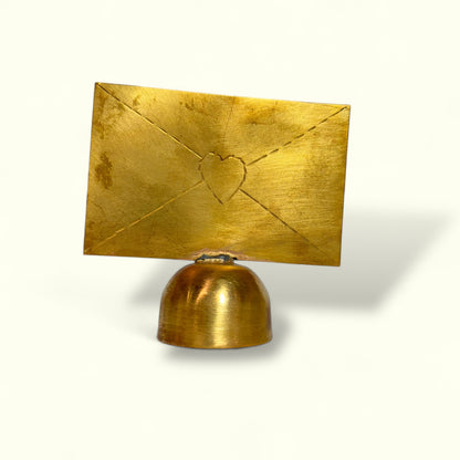 Porte photo enveloppe - laiton