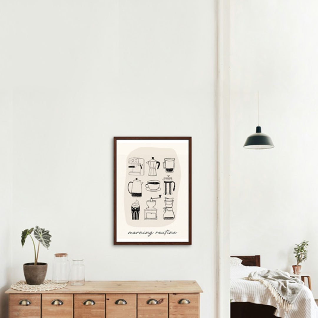 Affiche Morning routine" - BACI ARTE