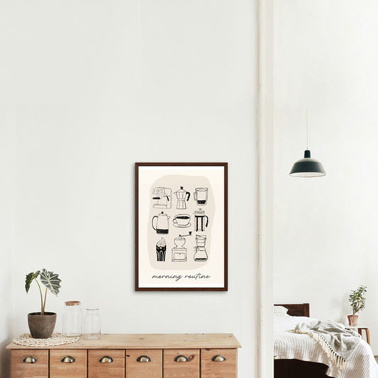 Affiche Morning routine" - BACI ARTE