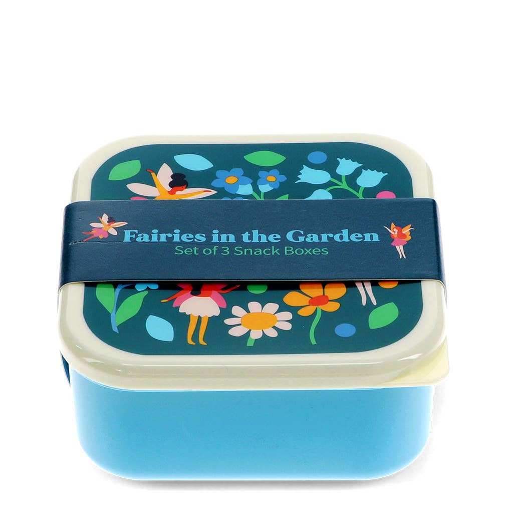 Boîtes à goûter (ensemble de 3) - Fées dans le jardin