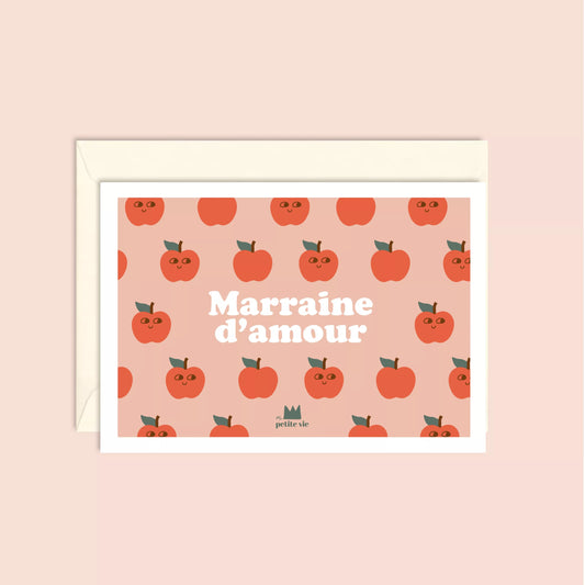 Carte "Famille" : Marraine d'amour (avec enveloppe)