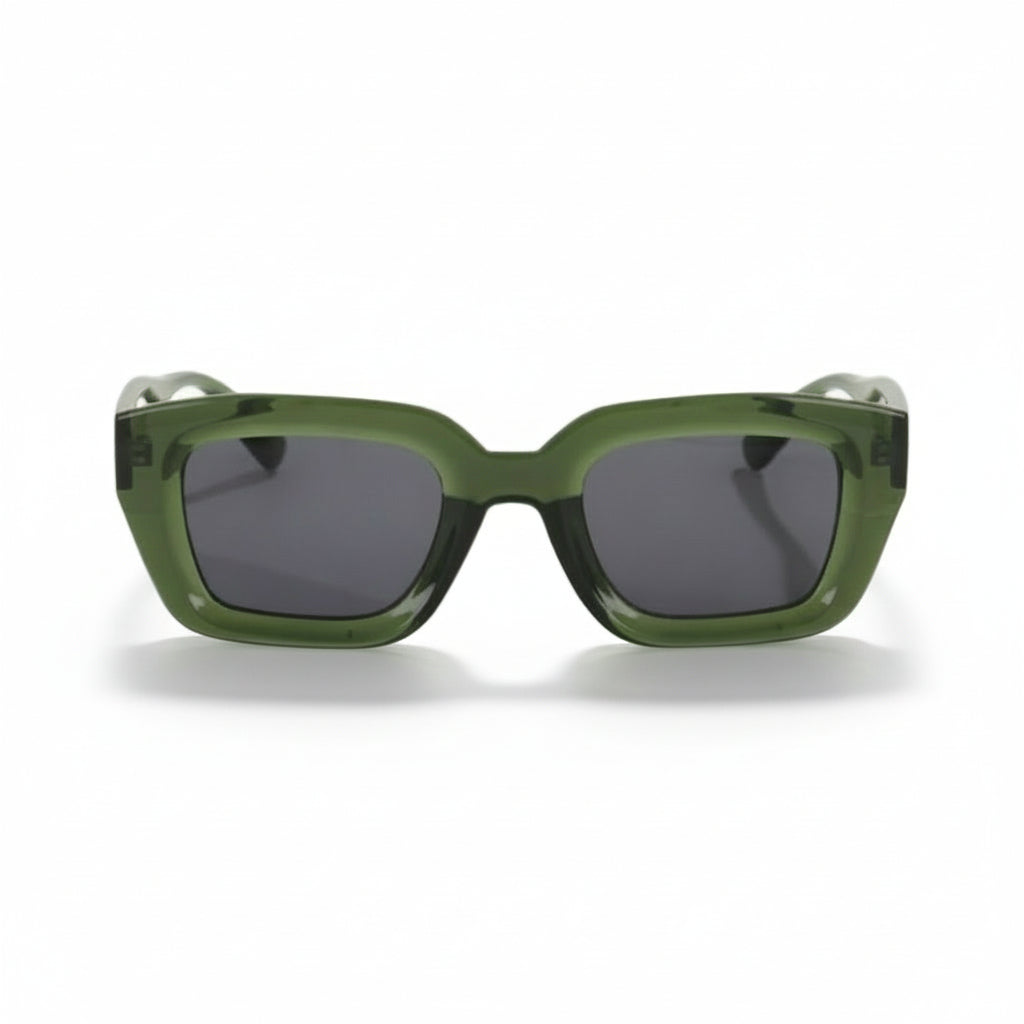 Lunettes de soleil rétro vert