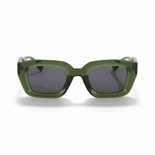 Lunettes de soleil rétro vert