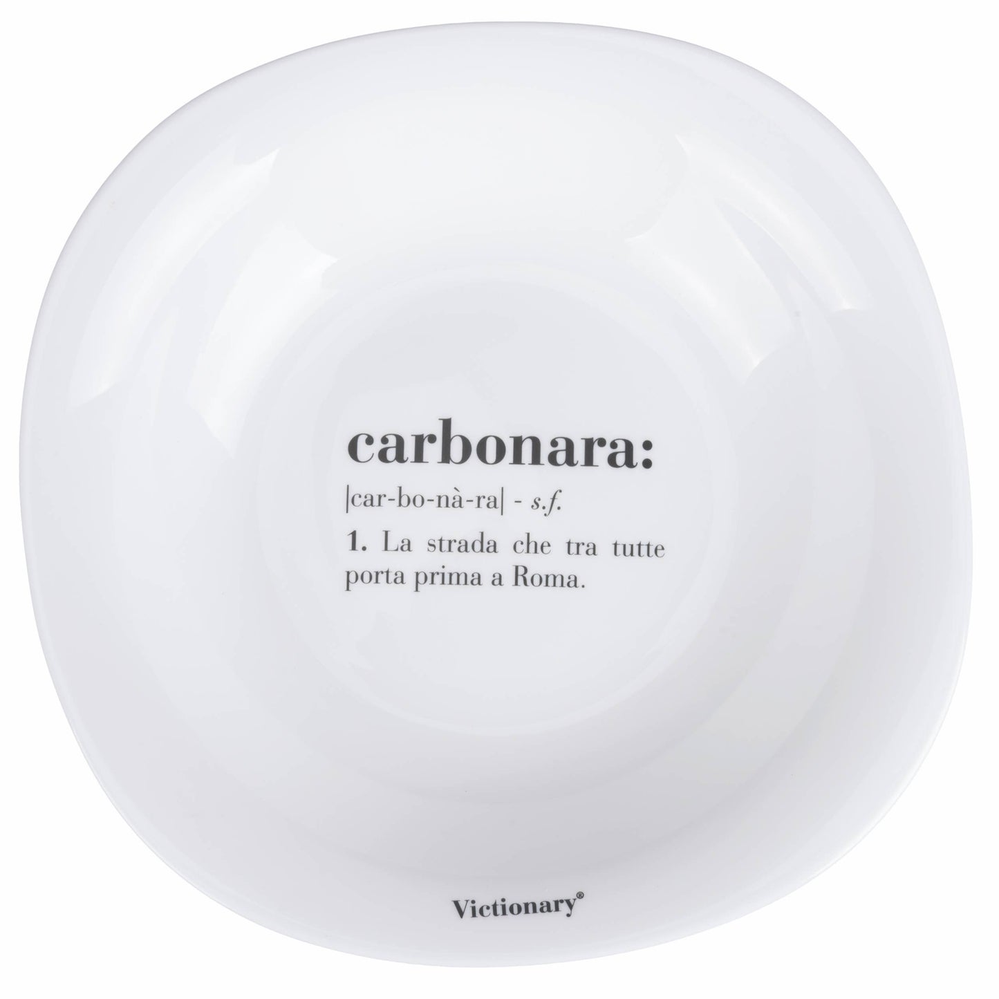 Assiette Creuse Opale Carrée Carbonara