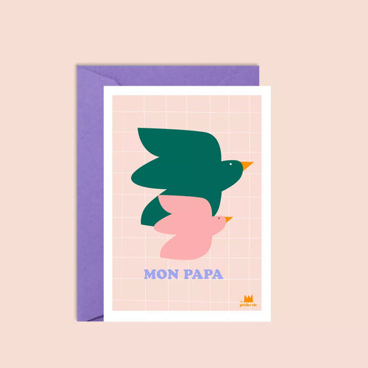 Carte: Mon papa (avec enveloppe)