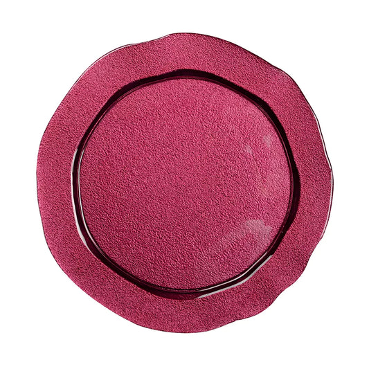 Assiette de présentation fuchsia