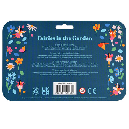 Boucles d'oreilles autocollantes (30 paires) - Fées dans le jardin