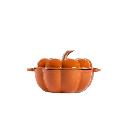 PRECOMMANDE - Cocotte en fonte en forme de citrouille 1,5 l