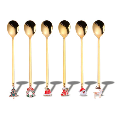Cuillères dorées Noël