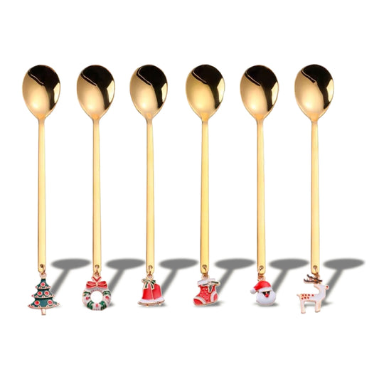 Cuillères dorées Noël