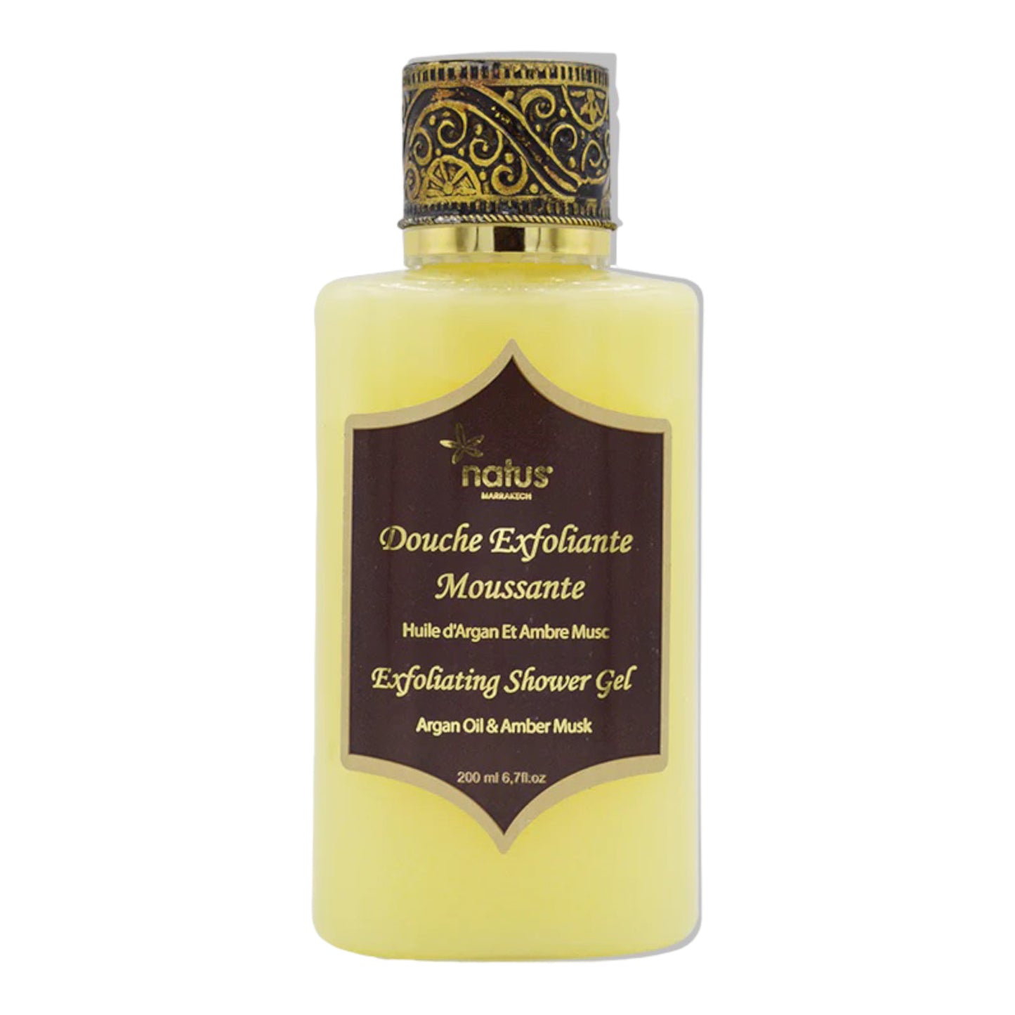 DOUCHE EXFOLIANTE MOUSSANTE HUILE D'ARGAN 200 ML - Natus