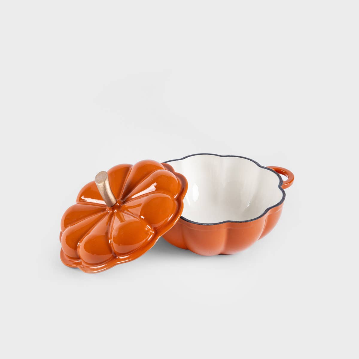 PRECOMMANDE - Cocotte en fonte en forme de citrouille 1,5 l