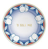 'O SOLE MIO BIG - Assiette en porcelaine avec inscription