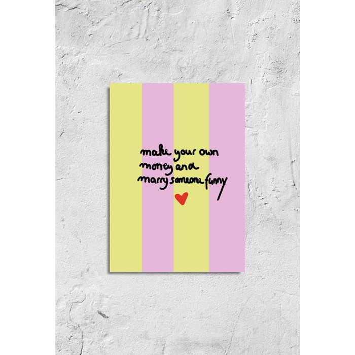 Carte postale MARRY SOMEONE FUNNY