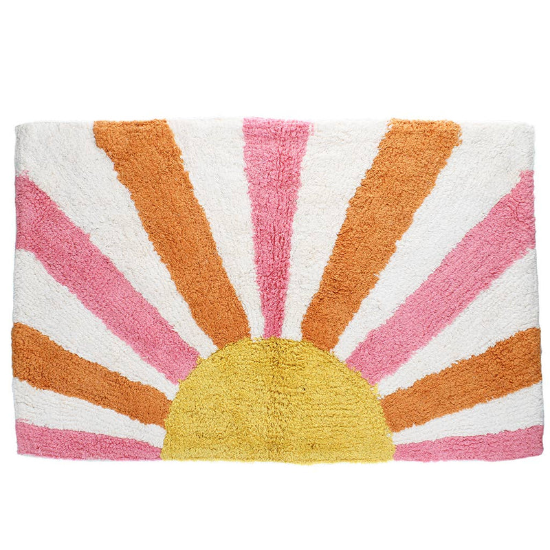 Tapis de bain en coton tufté - Coucher de soleil