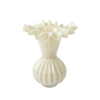Vase Froufrou beige mm D13,5 H19cm