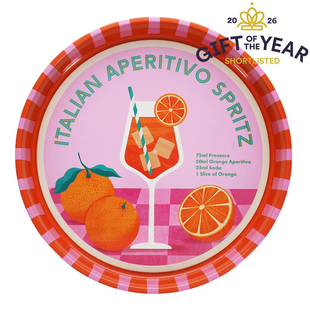 Rond metalen dienblad - Aperitivo Spritz