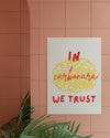 Affiche "In carbonara we trust" - BACI ARTE