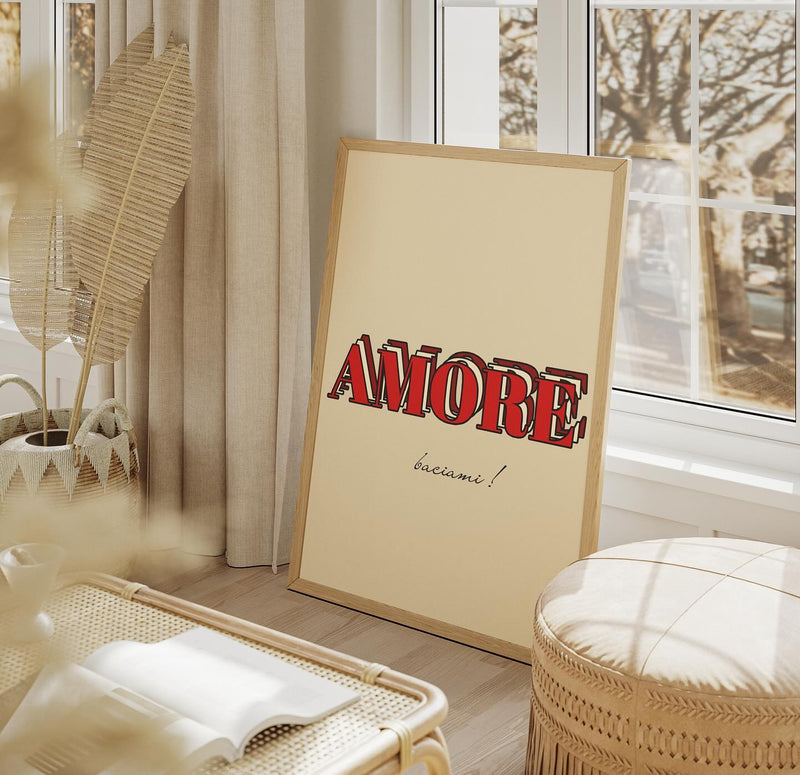 Affiche "Amore" BACI ARTE