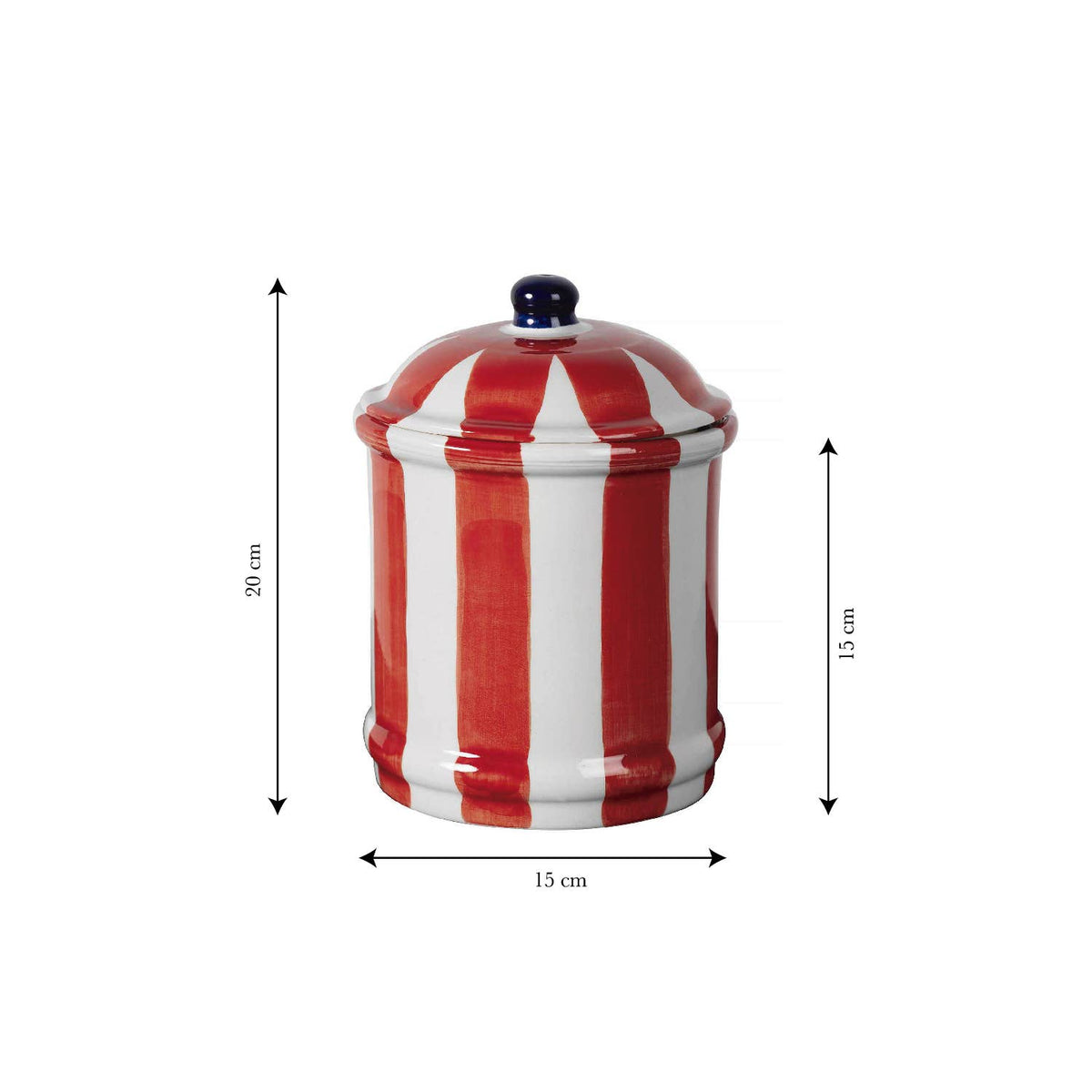 "Bonnie" Ceramic Kitchen Pot (Red)