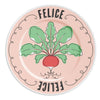 FELICE - Assiette en porcelaine avec inscription