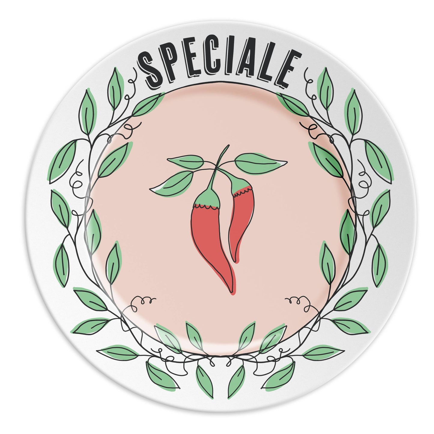 SPÉCIAL - Assiette en porcelaine avec inscription