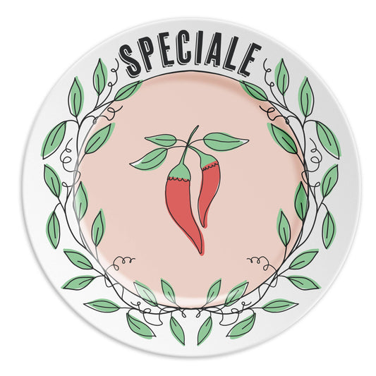 SPÉCIAL - Assiette en porcelaine avec inscription