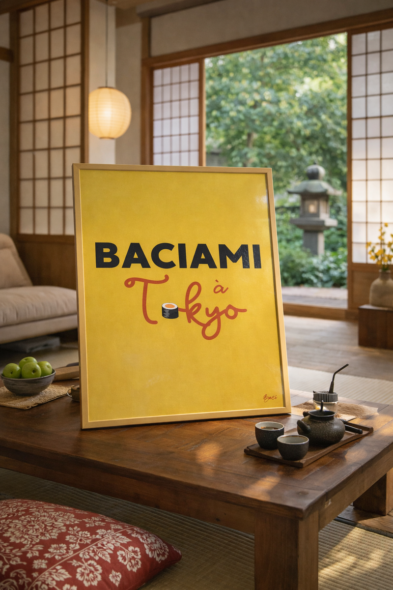 Affiche "Baciami a Tokyo" BACI ARTE