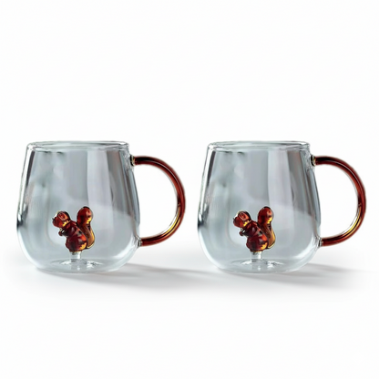 Tasses à thé écureuil lot de 2