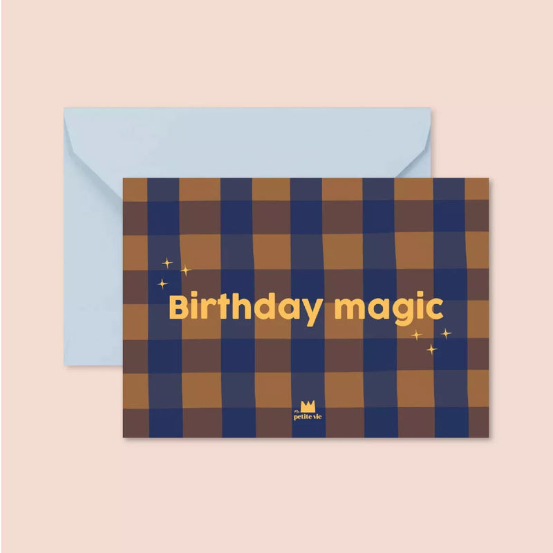 Carte "Anniversaire" Birthday magic (avec enveloppe)