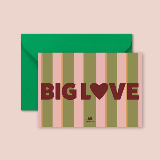 Carte "Amour" : Big Love (avec enveloppe)