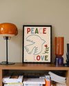 Affiche - Peace and Love (30x40)