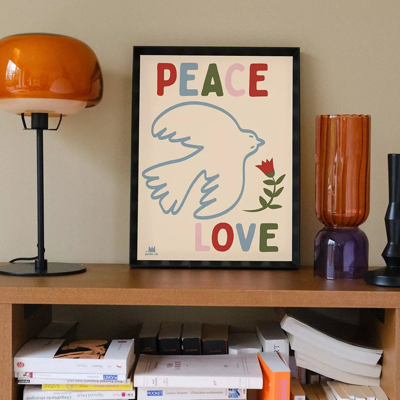 Affiche Peace and Love (30x40)