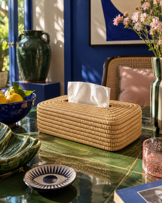 Raffia Tissue Box - ZANA