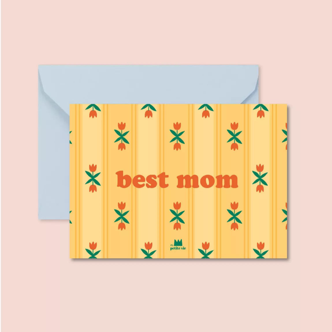 Carte "Fête des mères" - Best mom (avec enveloppe)