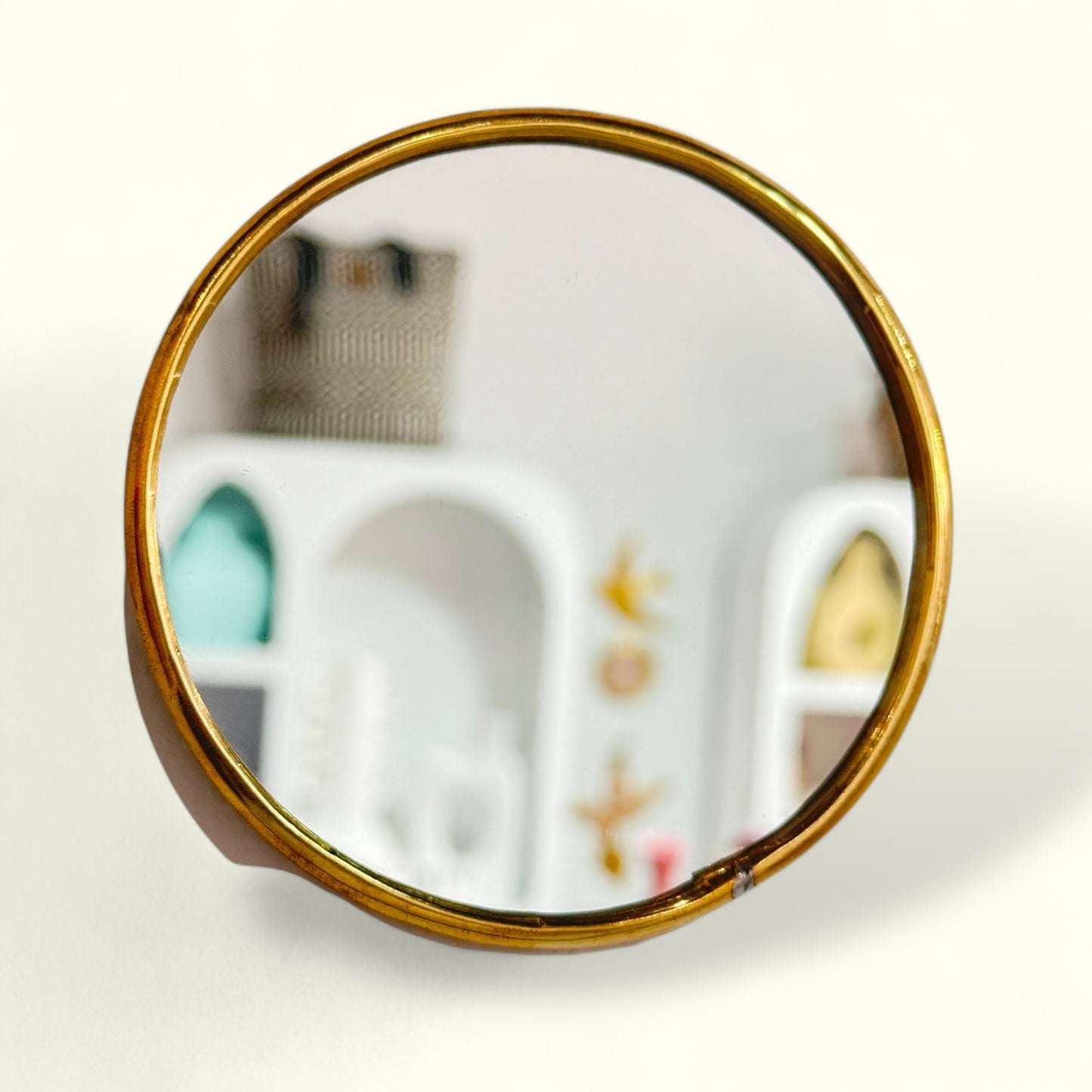 Petit Miroir bord fin en laiton - MOMO