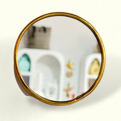 Petit Miroir bord fin en laiton - MOMO