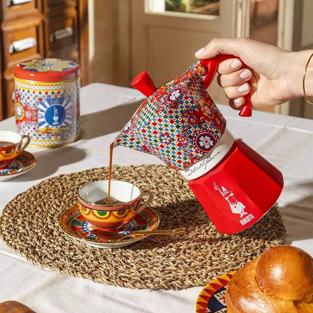 Cafetière - Moka Express Bialetti Dolce&Gabbana Chariot sicilien - 3 Cups